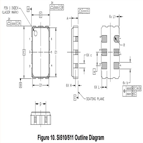 6G轉(zhuǎn)換機(jī)晶振 511ABA200M000BAG Silicon振蕩器 Si511低抖動差分晶振