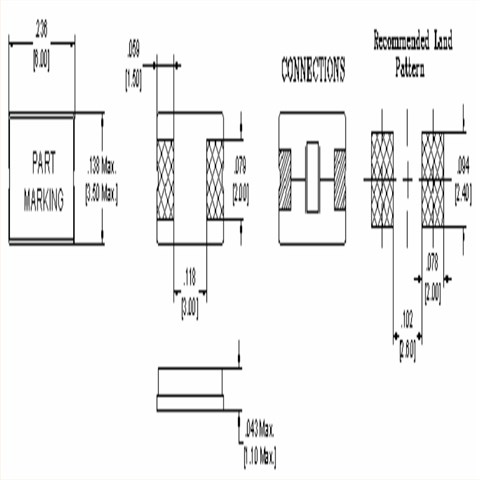 C6兩腳陶瓷晶振,6035mm小封裝晶體,PDI歐美進口晶振