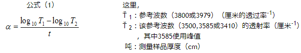 人造石英晶振紅外吸收系數α值和Q值的換算公式