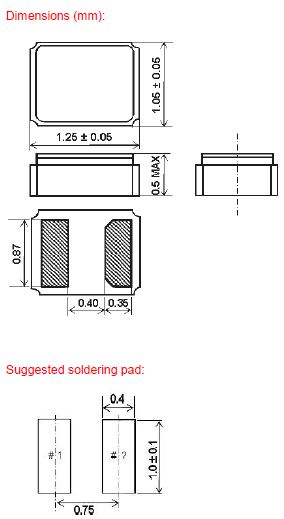 KX&ndash;327VT晶振,微型1210音叉晶體,32.768K計時晶振